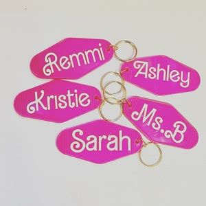 Personalized Barbie Keychain Bag tag